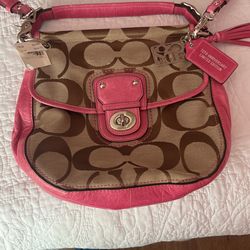 Coach Cross Body Handbag Pink