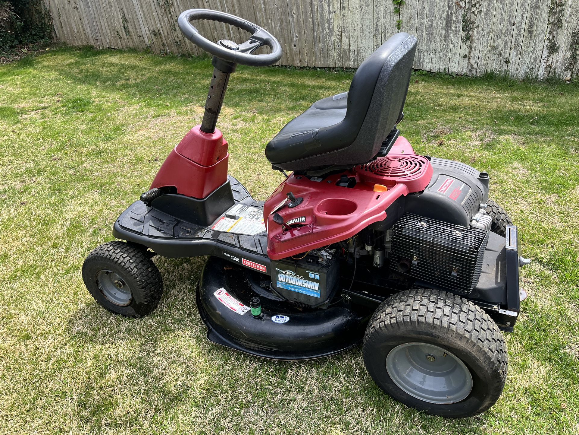 Craftsman Riding Lawn Craftsman R1000 R1000 Craftsman R 110