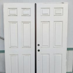 Pair Of Door 2-6 X 6-8 6 Panel
