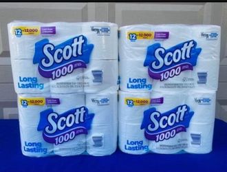 Scott Tissue Paper 12 Rolls - $10 Each !