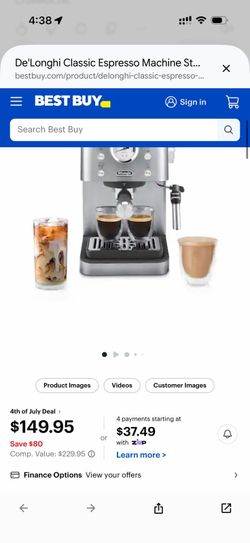 De'Longhi La Specialista Arte Espresso Machine- used 5 month