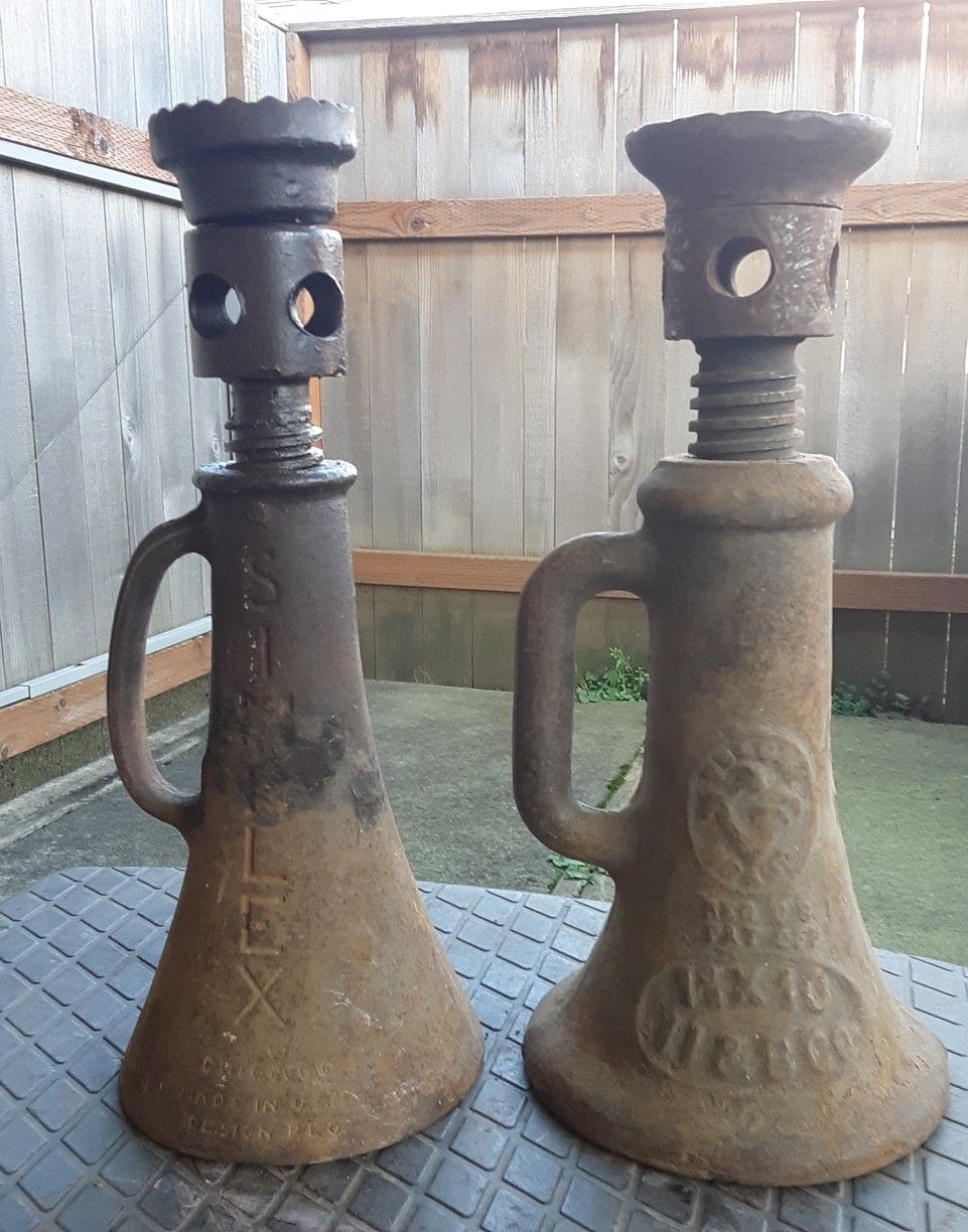 Set of Two (2) Vintage Farmhouse Jacks