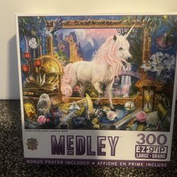 Unicorn on the loose, 300 pieces. Never open.