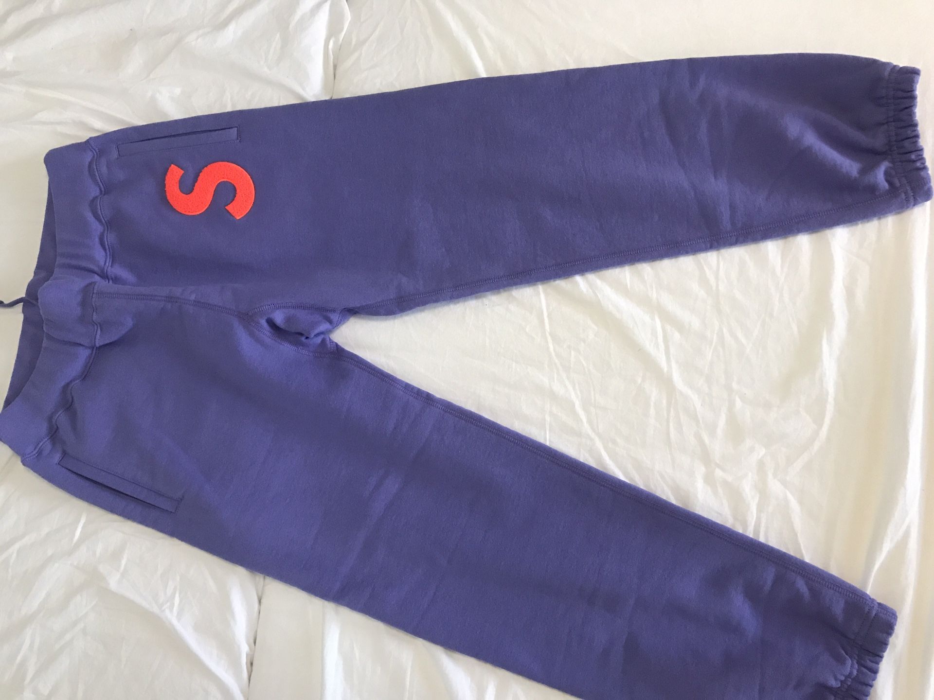 Supreme Light Violet S Logo Sweatpants