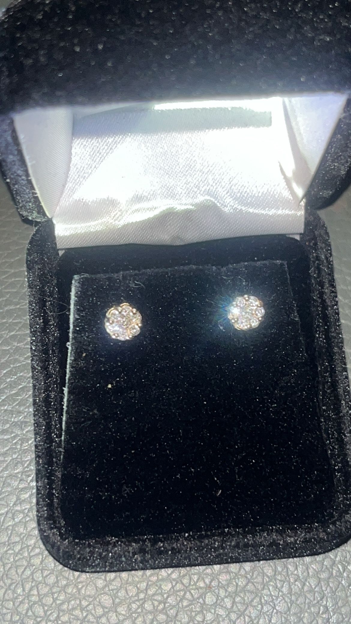 14k Clusters VVS Diamond Earrings