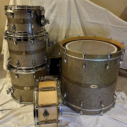 SJC Custom 5 Piece Drum Set (USED) - w/ Drum Bags And Hardware