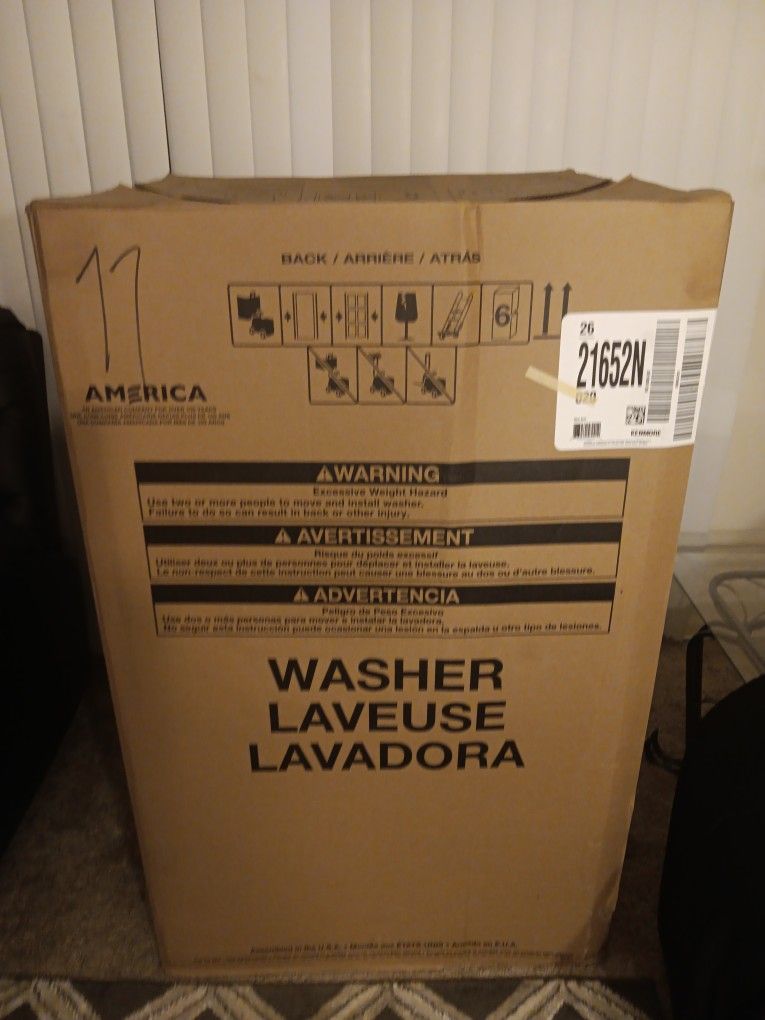Brand New White Kenmore Washer Never Used 