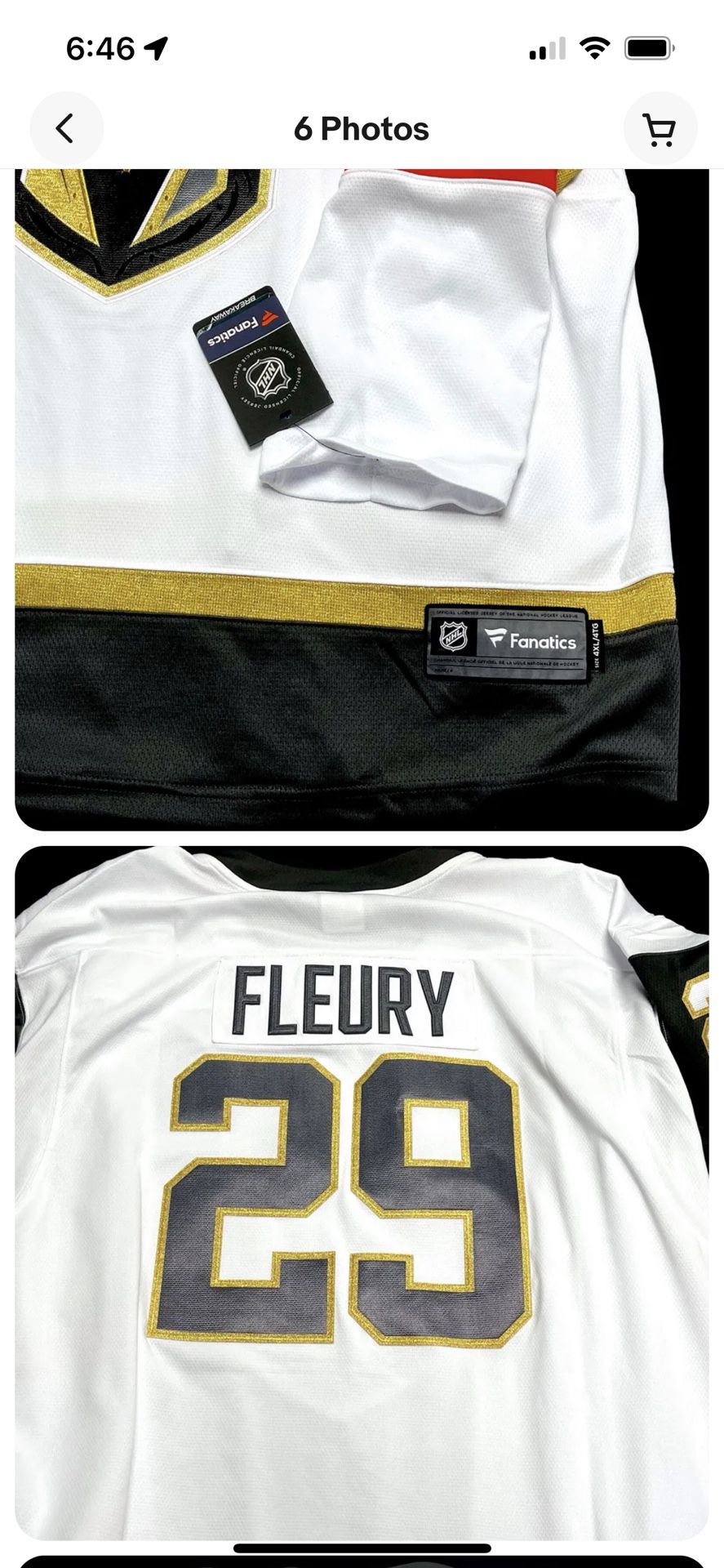 Brand New Men's Official Golden Knights Fleury Jersey for Sale in Las  Vegas, NV - OfferUp