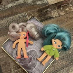 Set Of Two IDEAL Vintage Flatsy Dolls