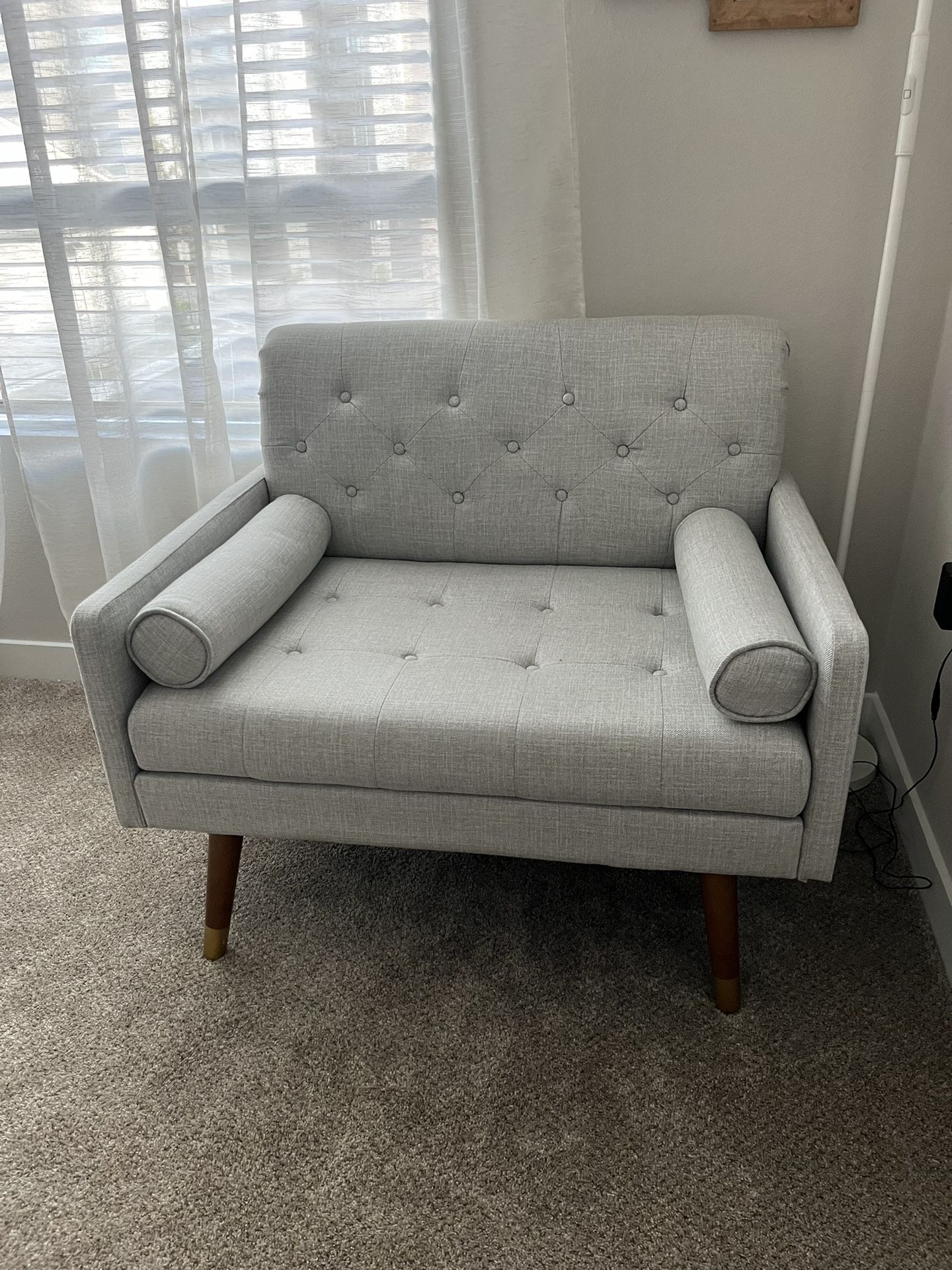 Gray armchair
