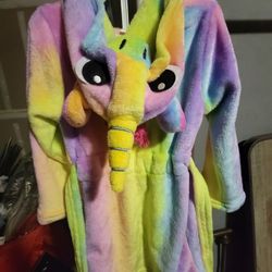 4T Girls Unicorn Bath Robe 