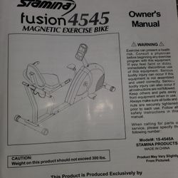 Stationary Bike With Working Panel In New Like Condition 