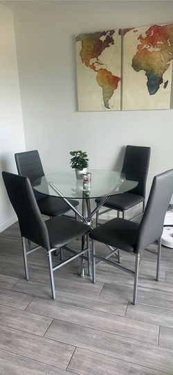 glass dining room table