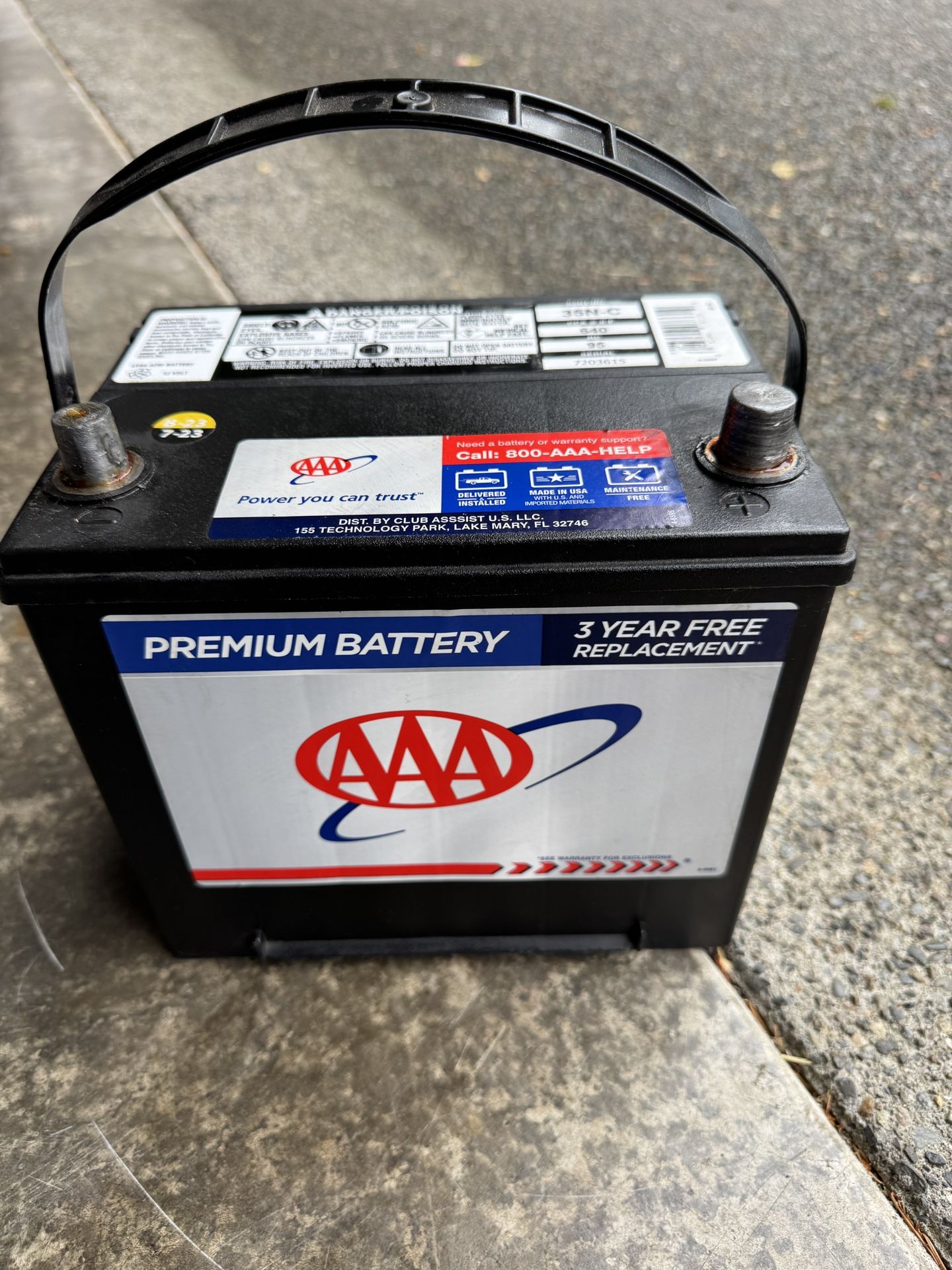 Car Battery Size 35
