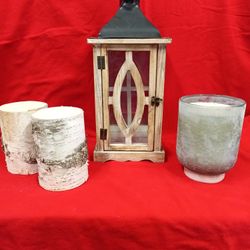 Large Candle Holder With Large Candles Home Decor Costco