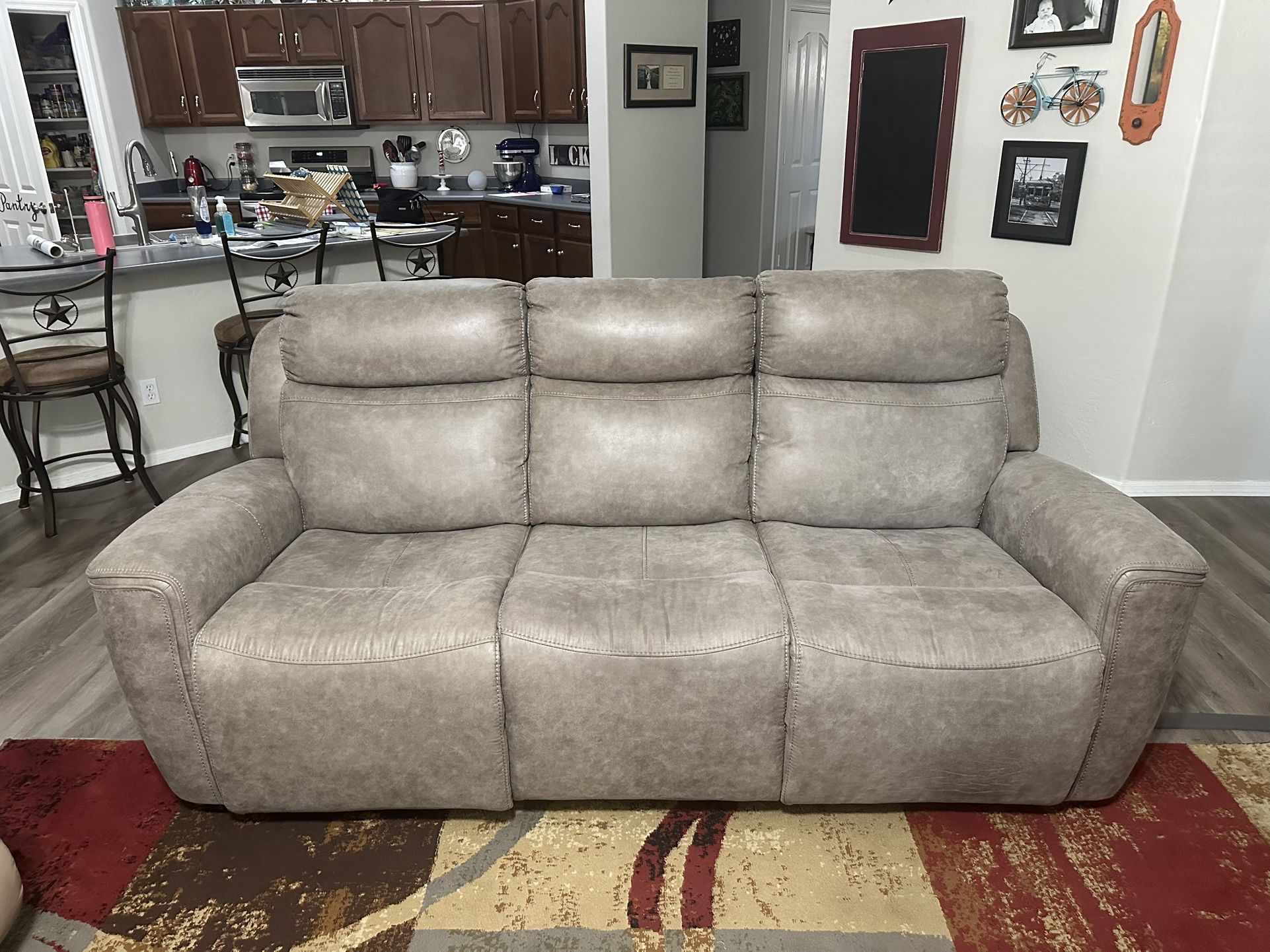 Leather Sofa/MAKE OFFER