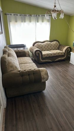 Custom couches palm trees