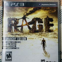 Rage: Anarchy Edition | PlayStation 3 (PS3), 2011 | CIB | Tested & Works!