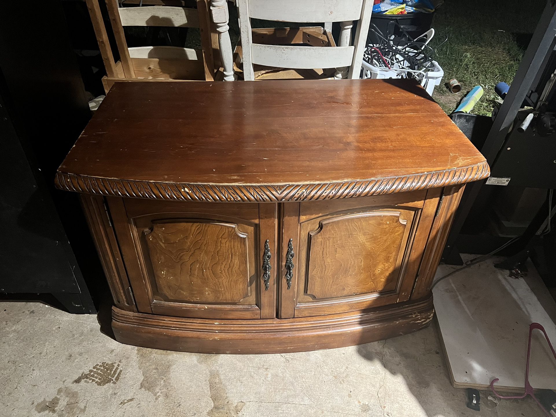Table Or Tv Stand With Cabinet 