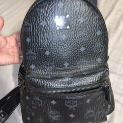 Black MCM Visetos backpack 