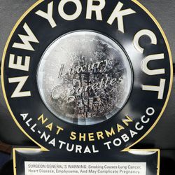 New York Cut Tabacco Tin Sign
