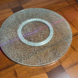 Cracked Glass Lazy Susan