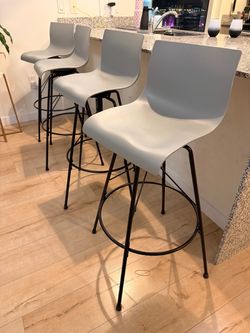 Modern Gray Barstools set of 4