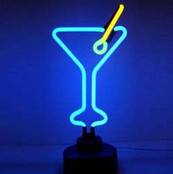 Neonetics Martini Glass Neon Sculpture