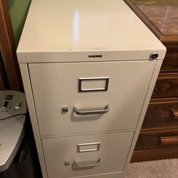HON Filing cabinet, 2-drawer, metal