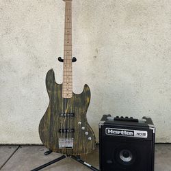 Michael Kelly Element 4OP Bass + Hartke HD15 Amp – Pro Setup – Ready to Play