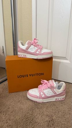 Pink Louis Vuitton Trainers