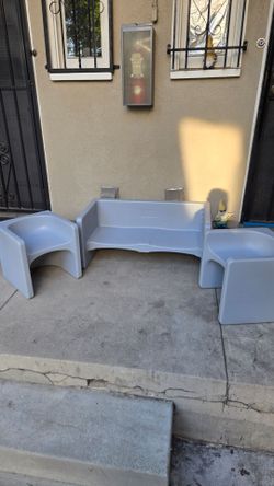 Kids Plastic Outdoor Furniture Set 3 Piece