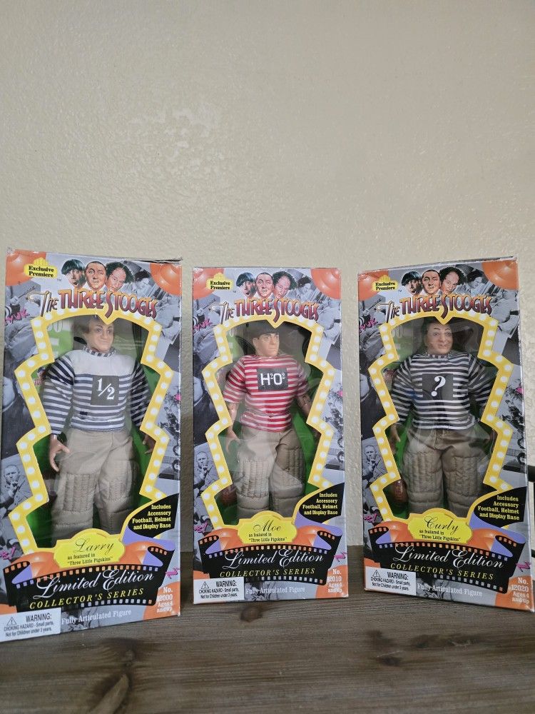 1996 Three Stooges Football Action Figures!