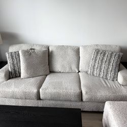 Ashley Brebryan Sofa + Oversized Chair + Ottoman Set – Like New – $1,100