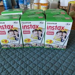 Fujifilm Instax Mini Film - 6 Packs Of 20 Sheets Each (120 Total Sheets) - $60 For All 6, Or $10 Each