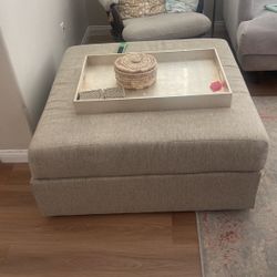 cushion ottoman 
