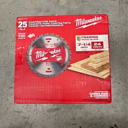 7-1/4 in. 24-Tooth Tungsten Carbide Wood Cutting Framer Circular Saw Blade (25-Pack)