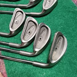 Golf Clubs PING Eye 2 Black Dot Irons 4-PW + Matching Sand Wedge