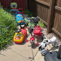 Toddler Walkers and Bicycles  