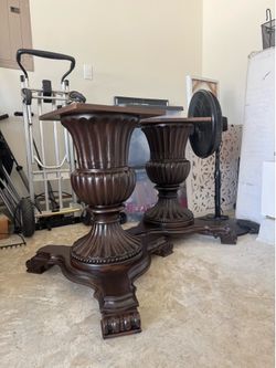 Free table with legs, solid heavy wood
