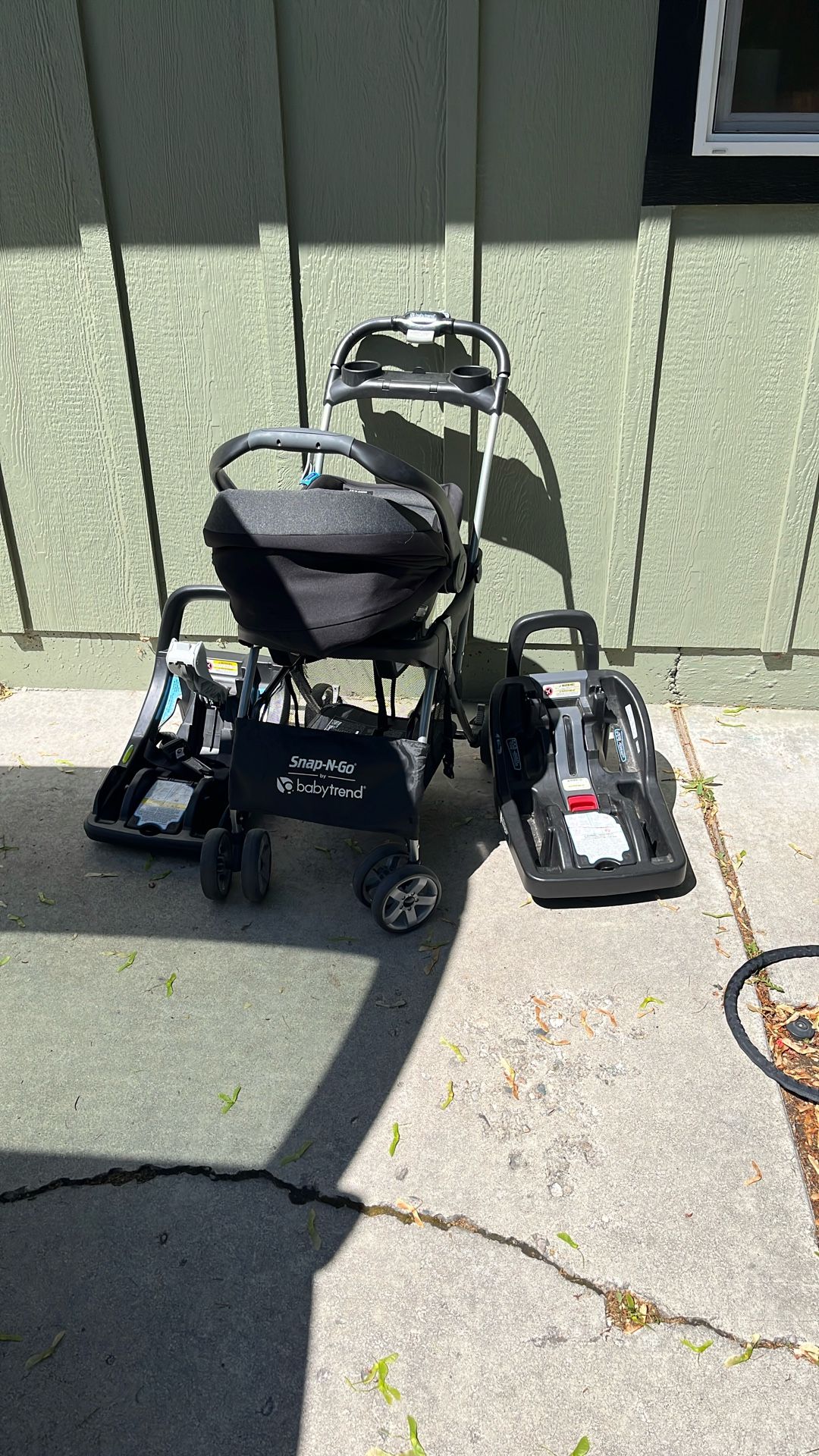 Infant Quick Buckle Car seat With Two Bases And Stroler