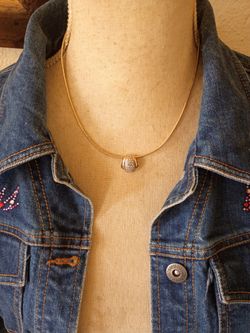 Diamond Accent 14 Kt Gold Over 925 Sterling Silver Necklace