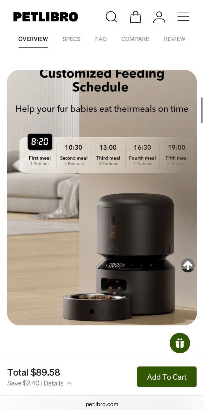 PETLIBRO Granary Automatic Pet Feeder