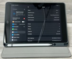 Apple iPad 9th Generation 10.2" 64GB Wi-Fi Tablet With Apple Pencil (PO1022996)