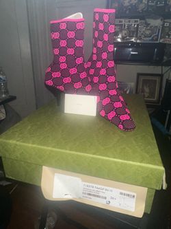 Gucci Technical GG Jersey Tom Black-Neon Ficsia