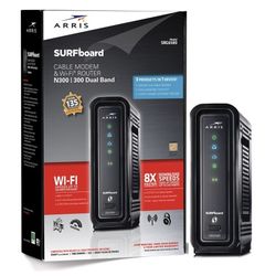 Cable Modem & Wi-Fi Router for High-Speed Internet – ARRIS SURFboard SBG6580, Dual-Band DOCSIS 3.0