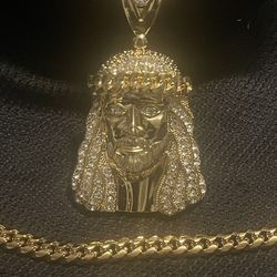 Jesus Face Pendant Set
