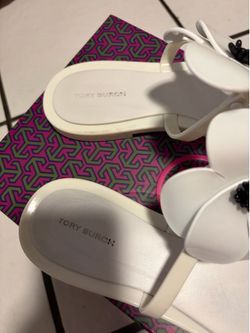 authentic white tory burch size #8