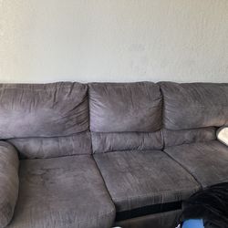 FREE SOFA AND LOVE SEAT AND RECLINER AND TABLE