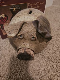 Signed Vintage piggy bank 